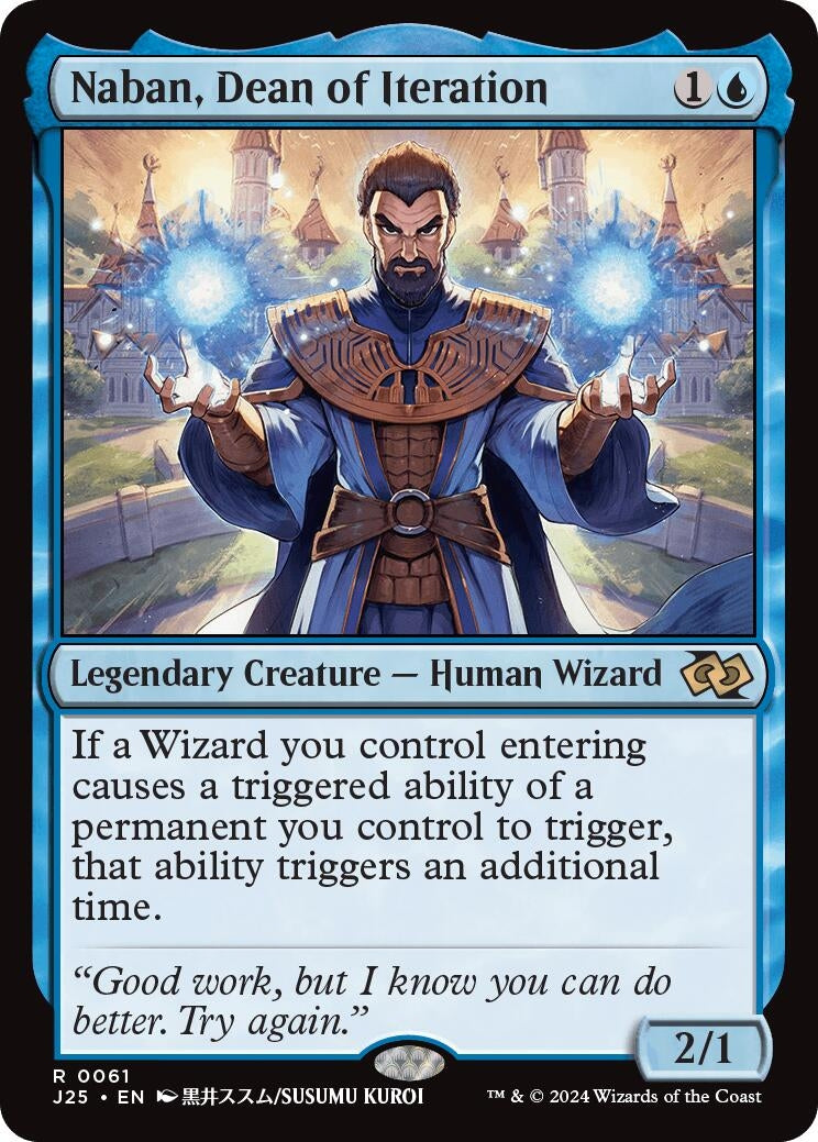 Image for Naban, Dean of Iteration (Anime) (61) [Foundations Jumpstart] - Magic: The Gathering