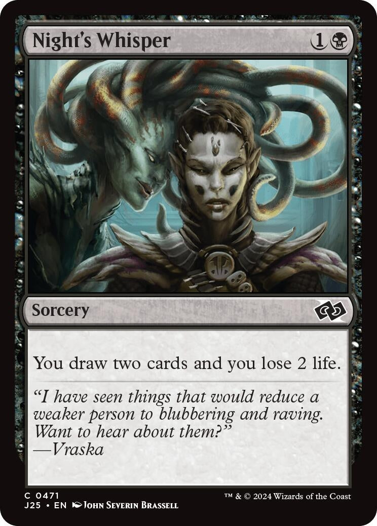 Image for Night's Whisper (471) [Foundations Jumpstart] - Magic: The Gathering