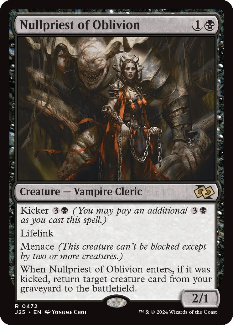 Image for Nullpriest of Oblivion (472) [Foundations Jumpstart] - Magic: The Gathering