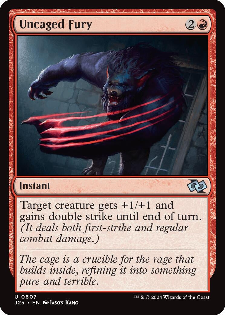 Image for Uncaged Fury (607) [Foundations Jumpstart] - Magic: The Gathering