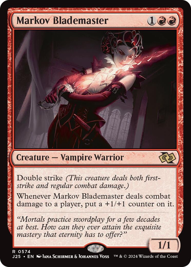 Image for Markov Blademaster (574) [Foundations Jumpstart] - Magic: The Gathering