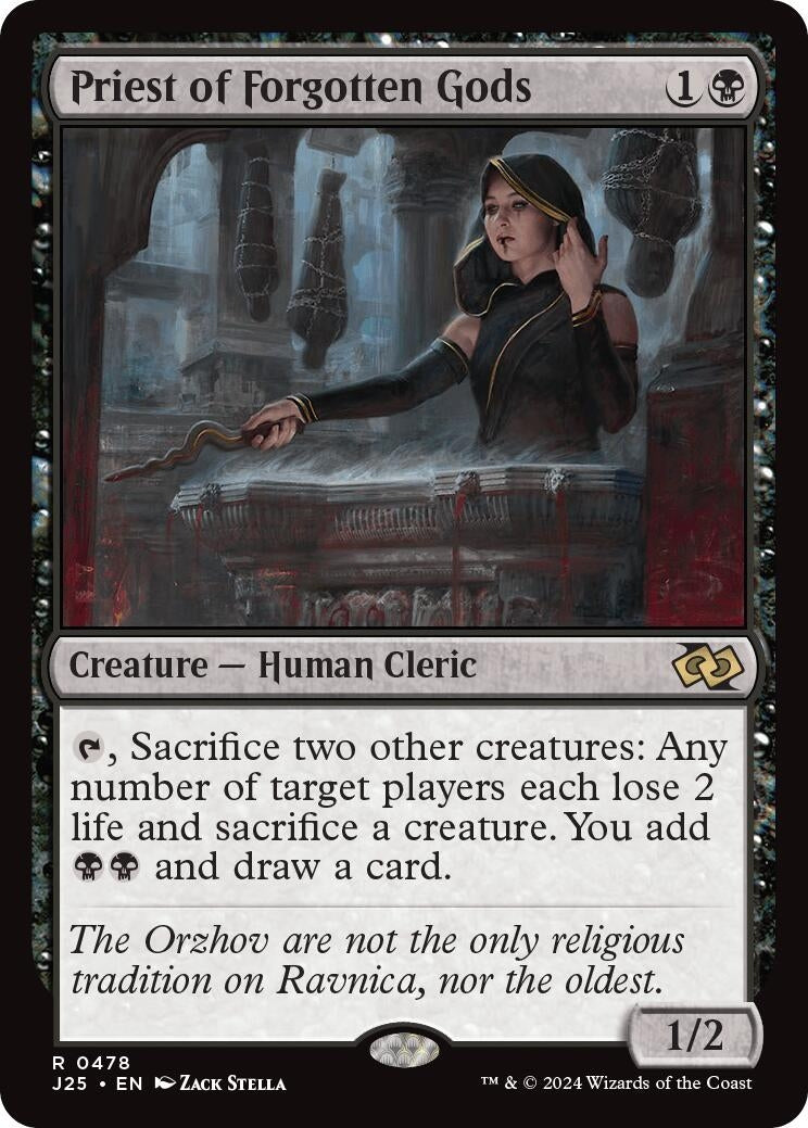 Image for Priest of Forgotten Gods (478) [Foundations Jumpstart] - Magic: The Gathering