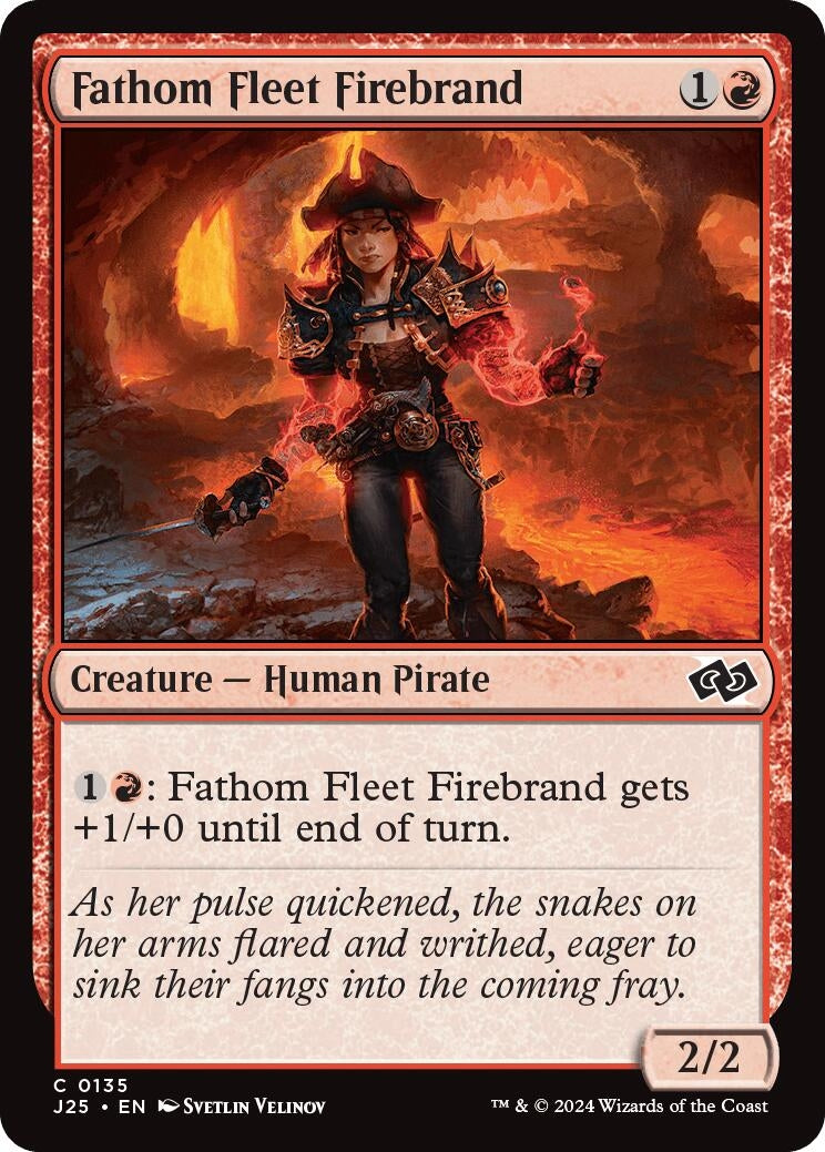 Image for Fathom Fleet Firebrand (135) [Foundations Jumpstart] - Magic: The Gathering