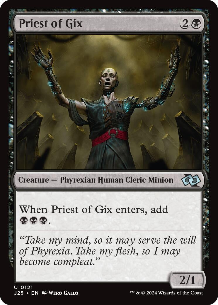 Image for Priest of Gix (121) [Foundations Jumpstart] - Magic: The Gathering