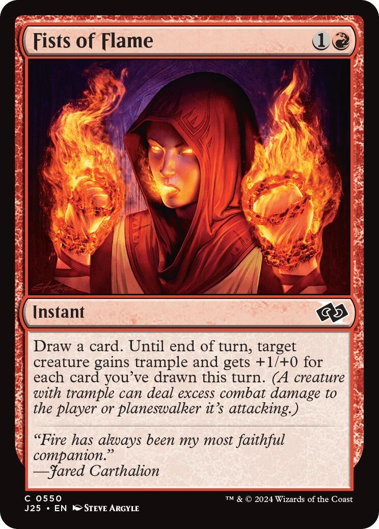 Image for Fists of Flame (550) [Foundations Jumpstart] - Magic: The Gathering