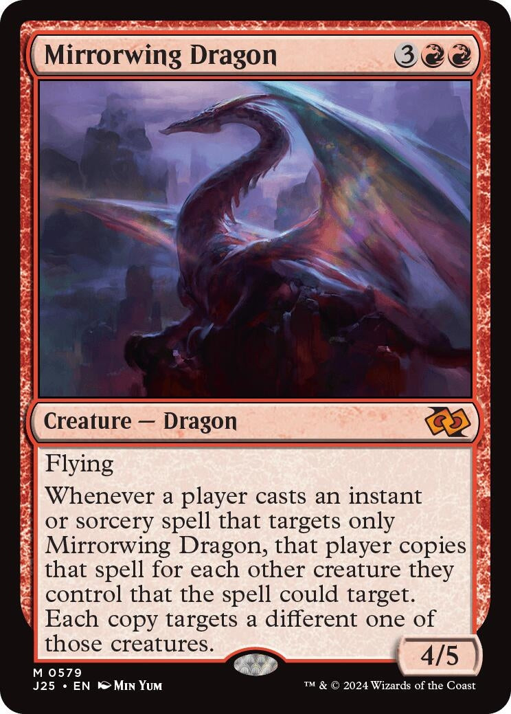 Image for Mirrorwing Dragon (579) [Foundations Jumpstart] - Magic: The Gathering
