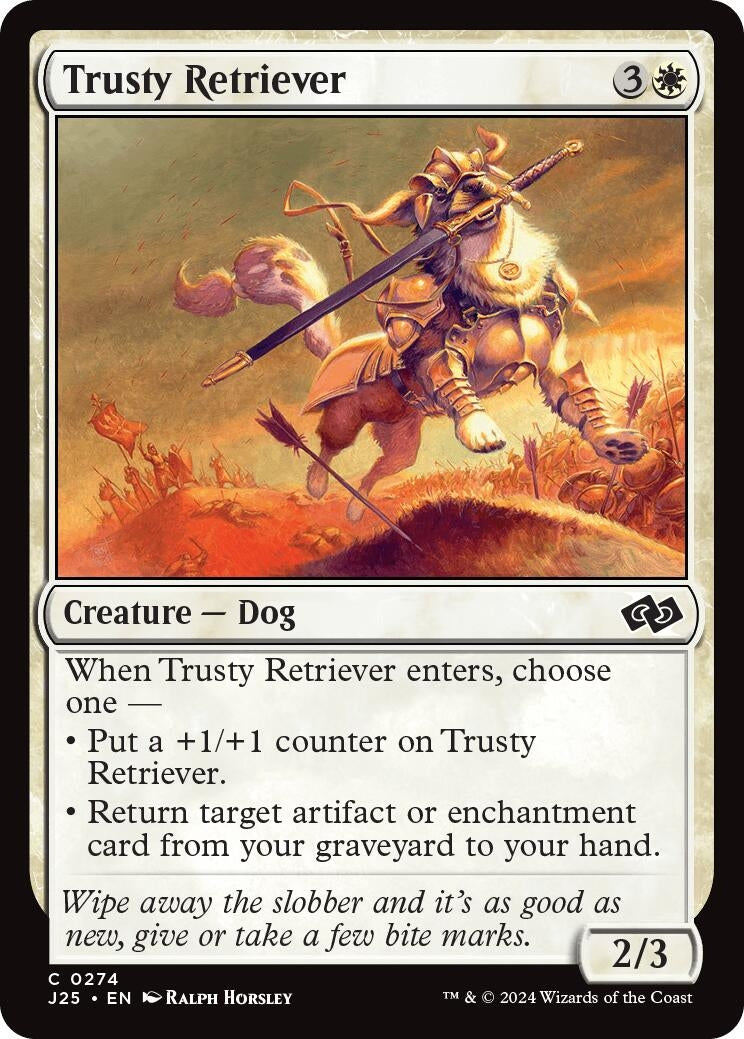 Image for Trusty Retriever (274) [Foundations Jumpstart] - Magic: The Gathering