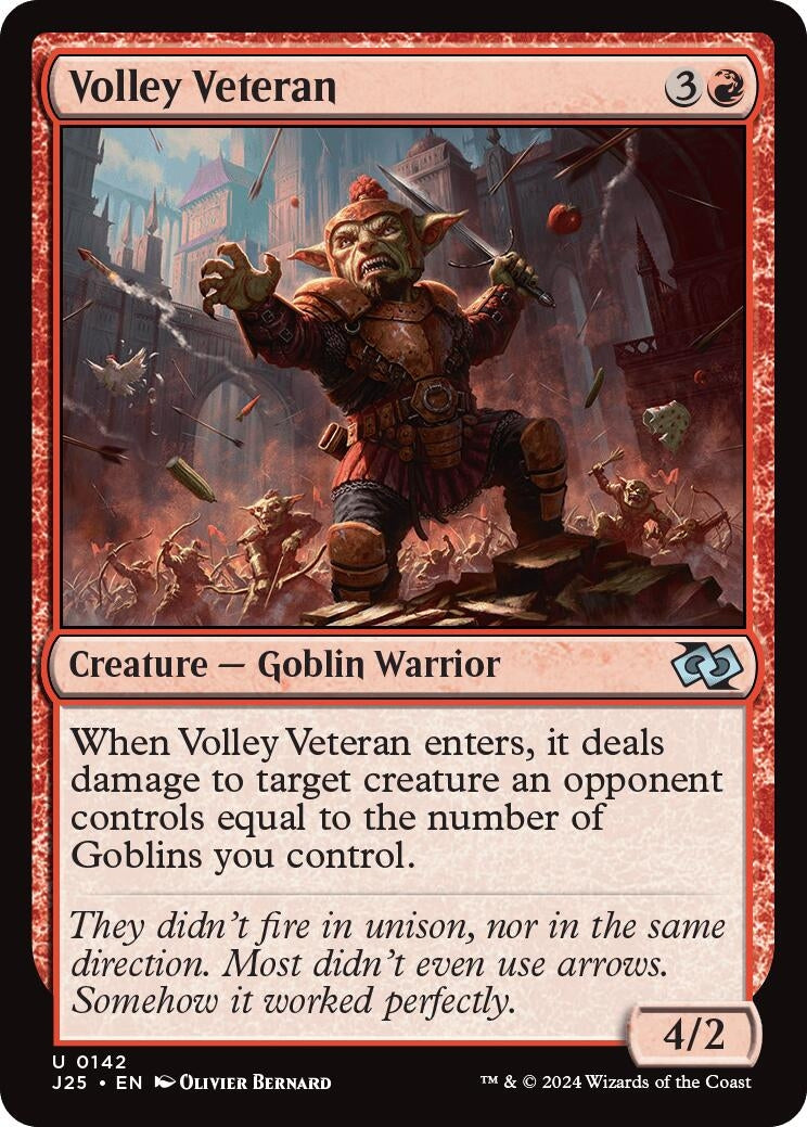 Image for Volley Veteran (142) [Foundations Jumpstart] - Magic: The Gathering
