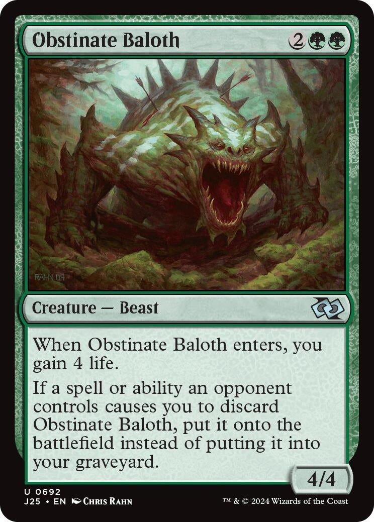 Image for Obstinate Baloth (692) [Foundations Jumpstart] - Magic: The Gathering