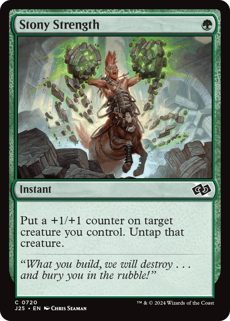 Image for Stony Strength (720) [Foundations Jumpstart] - Magic: The Gathering
