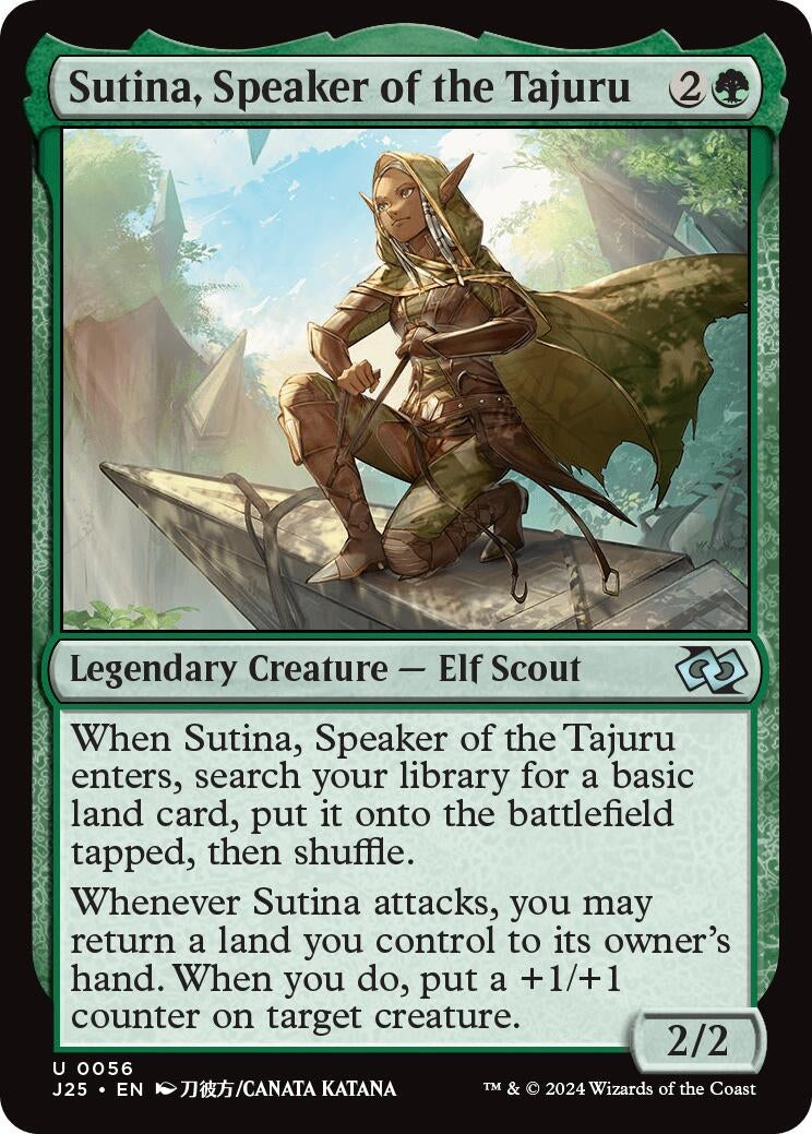 Image for Sutina, Speaker of the Tajuru (Anime) (56) [Foundations Jumpstart] - Magic: The Gathering