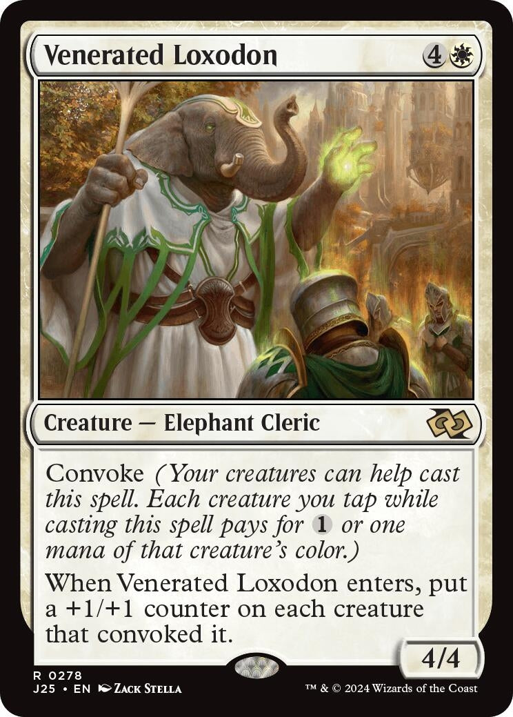 Image for Venerated Loxodon (278) [Foundations Jumpstart] - Magic: The Gathering