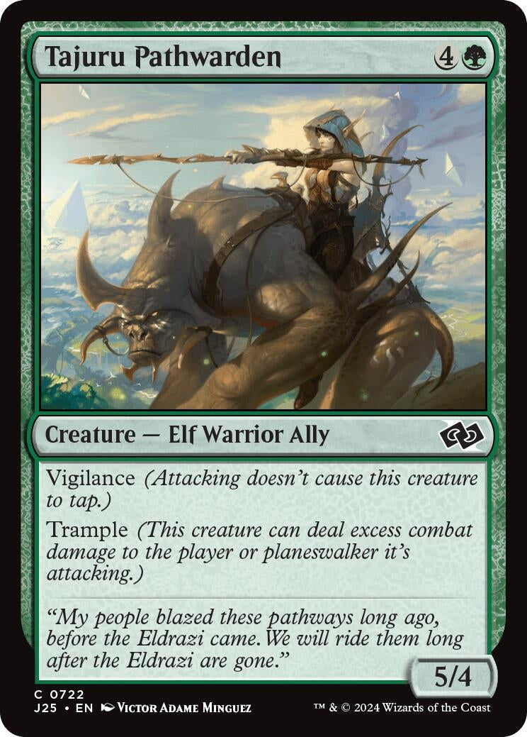 Image for Tajuru Pathwarden (722) [Foundations Jumpstart] - Magic: The Gathering