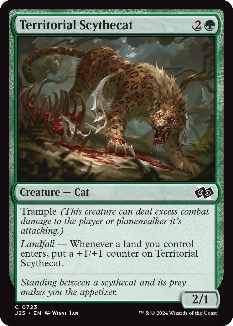 Image for Territorial Scythecat (723) [Foundations Jumpstart] - Magic: The Gathering