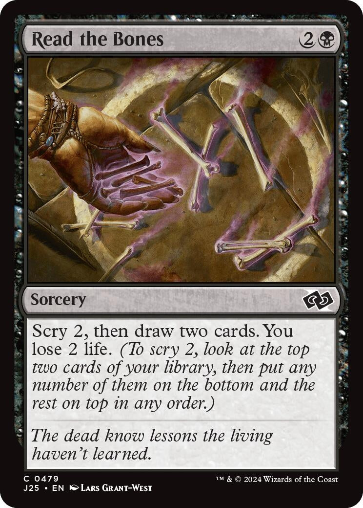 Image for Read the Bones (479) [Foundations Jumpstart] - Magic: The Gathering