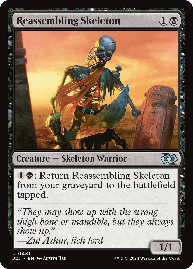 Image for Reassembling Skeleton (481) [Foundations Jumpstart] - Magic: The Gathering