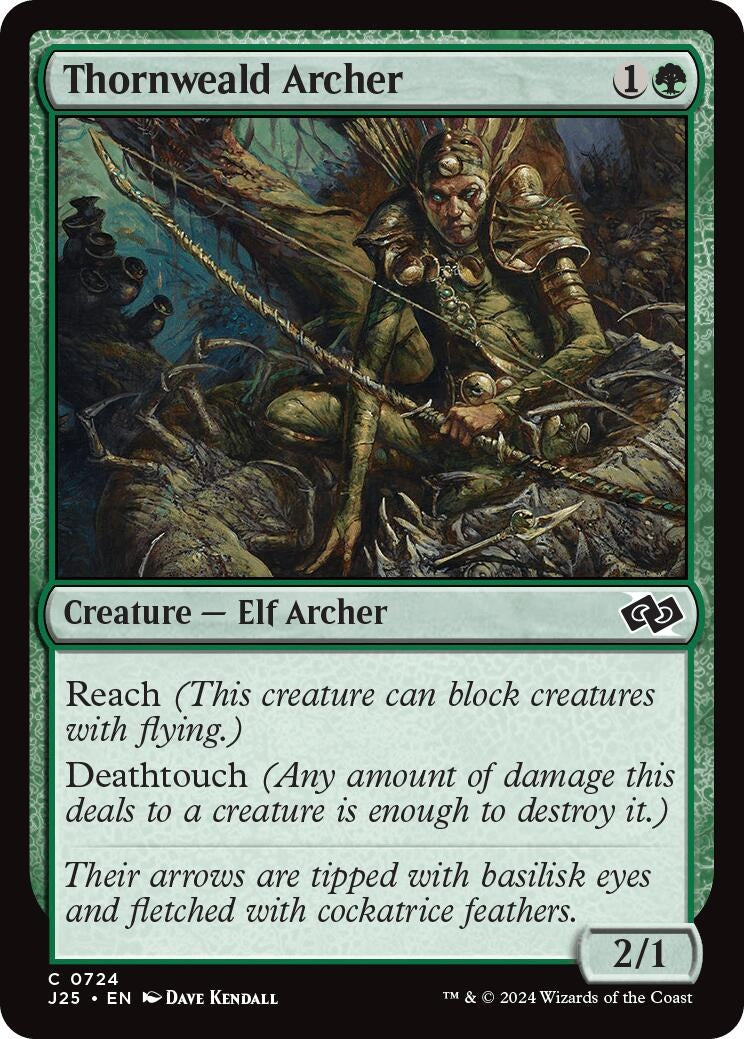 Image for Thornweald Archer (724) [Foundations Jumpstart] - Magic: The Gathering