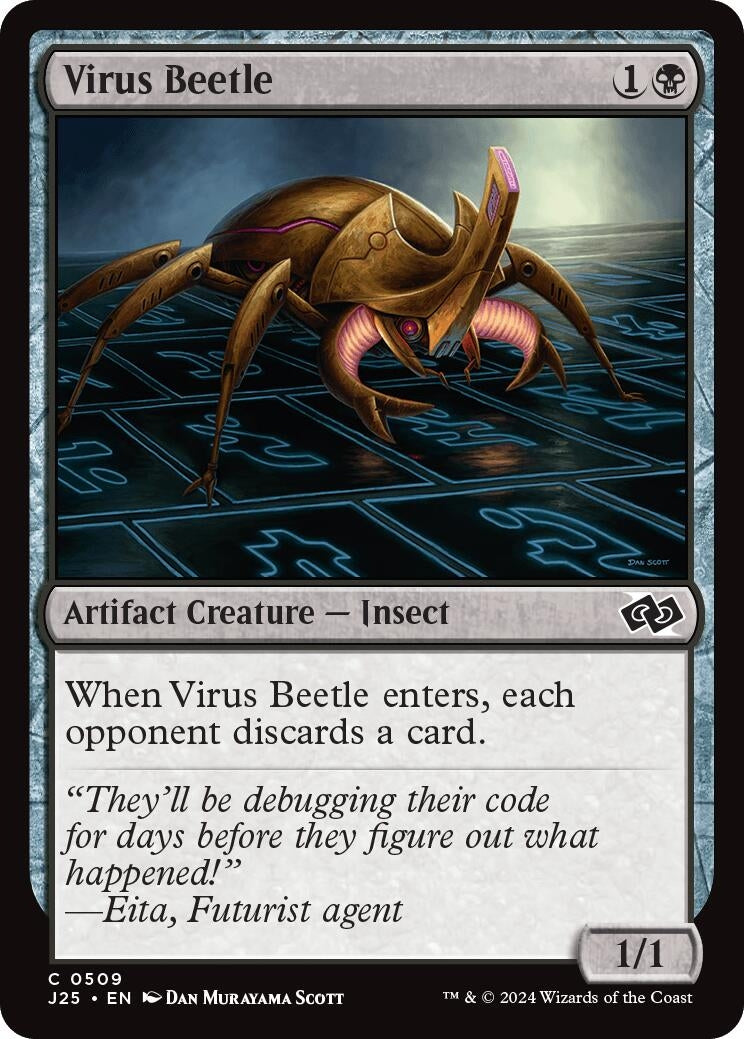 Image for Virus Beetle (509) [Foundations Jumpstart] - Magic: The Gathering