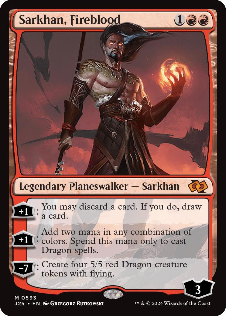Image for Sarkhan, Fireblood (593) [Foundations Jumpstart] - Magic: The Gathering