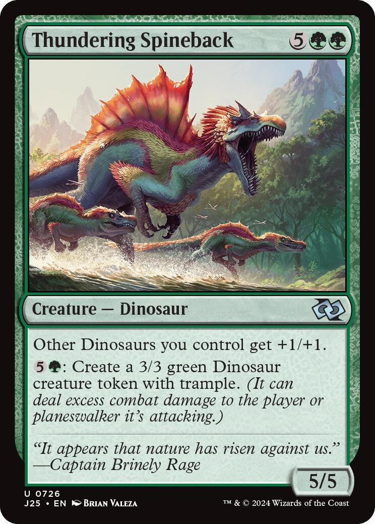 Image for Thundering Spineback (726) [Foundations Jumpstart] - Magic: The Gathering