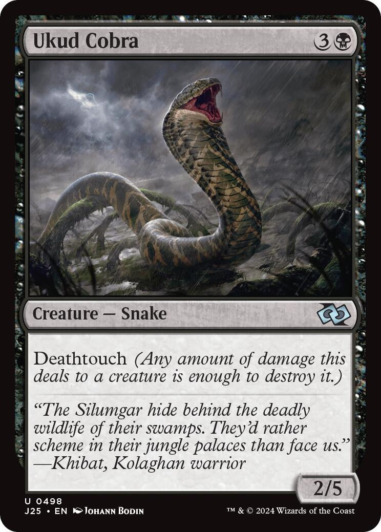 Image for Ukud Cobra (498) [Foundations Jumpstart] - Magic: The Gathering