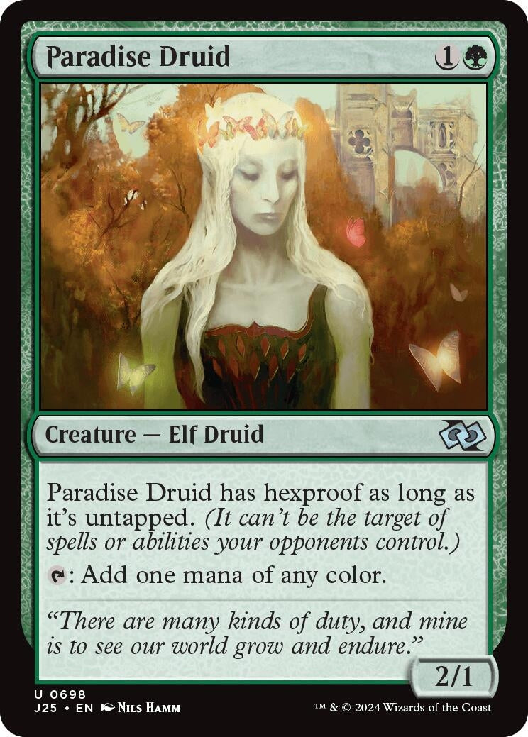 Image for Paradise Druid (698) [Foundations Jumpstart] - Magic: The Gathering