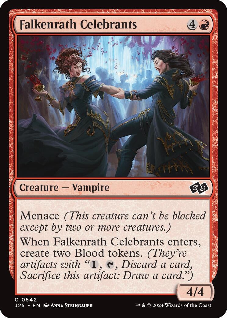 Image for Falkenrath Celebrants (542) [Foundations Jumpstart] - Magic: The Gathering