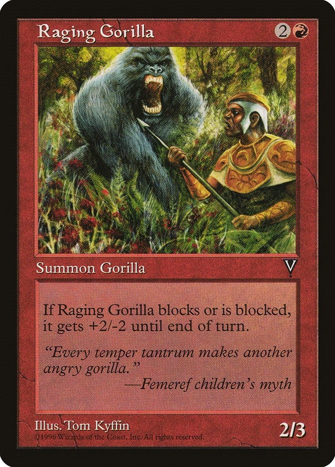 Image for Raging Gorilla [Visions] - Magic: The Gathering