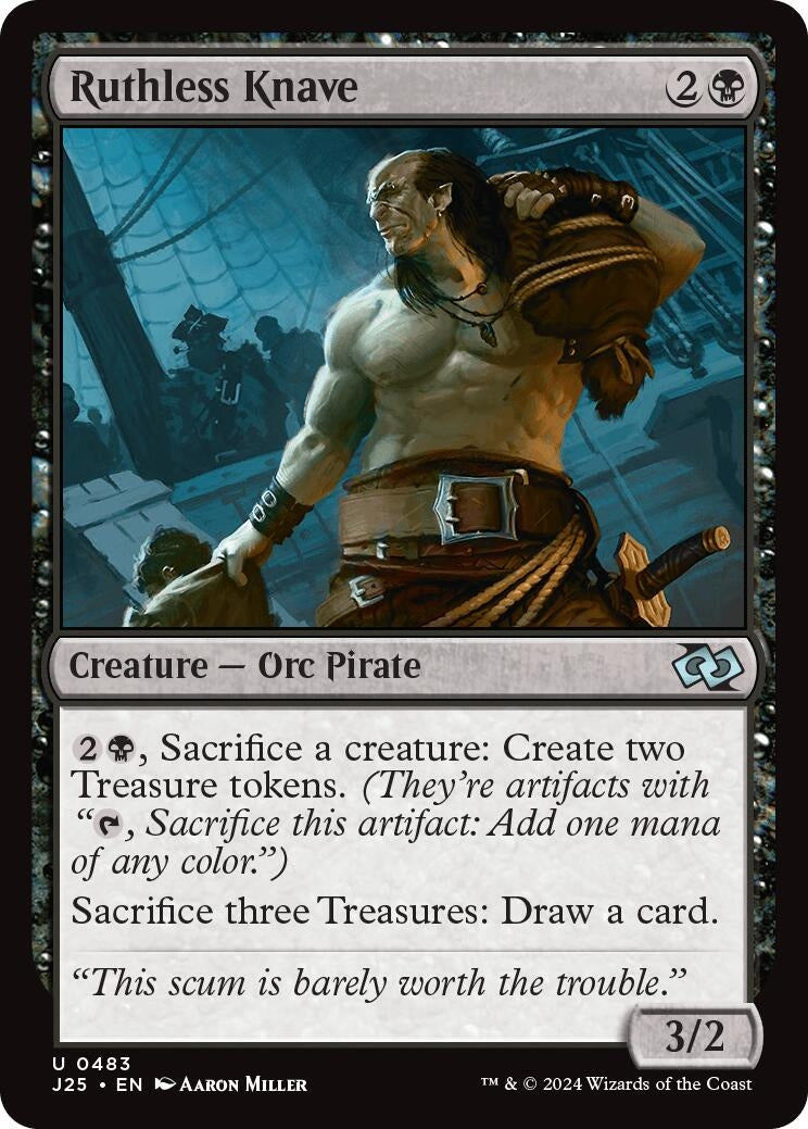 Image for Ruthless Knave (483) [Foundations Jumpstart] - Magic: The Gathering