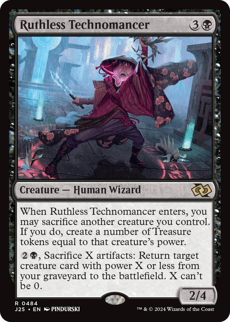 Image for Ruthless Technomancer (484) [Foundations Jumpstart] - Magic: The Gathering
