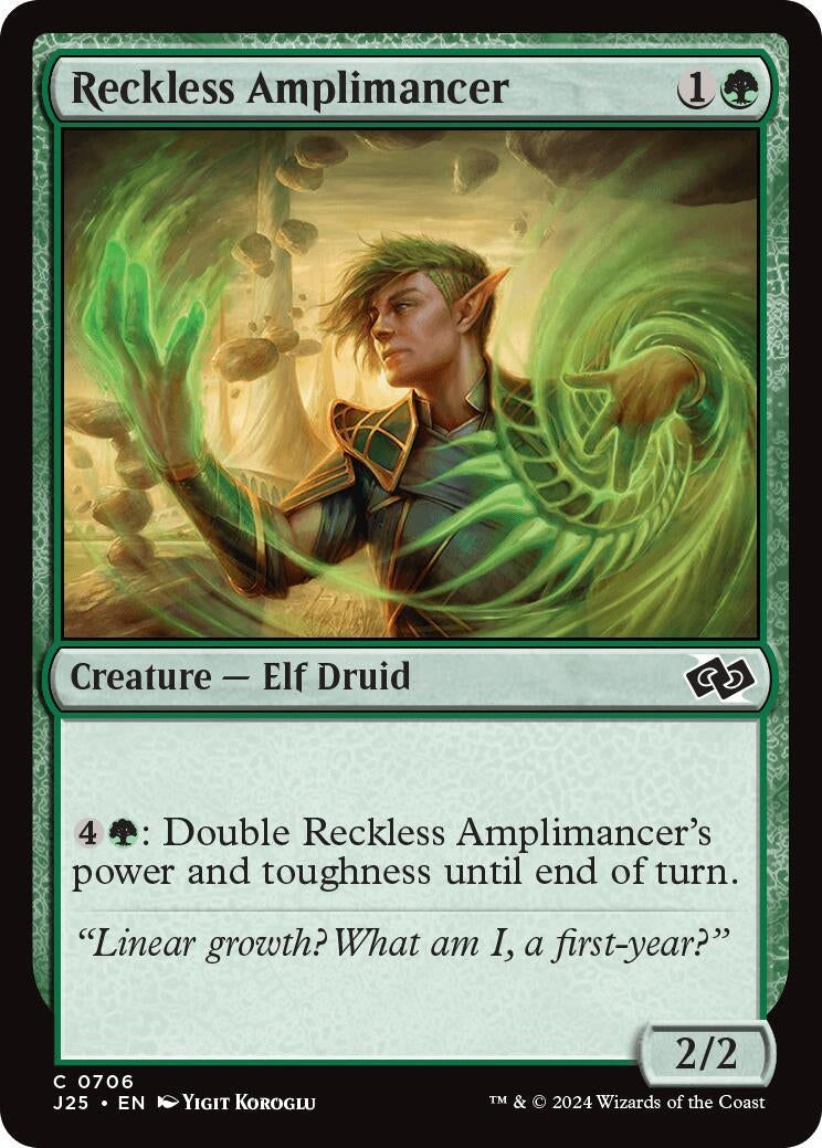 Image for Reckless Amplimancer (706) [Foundations Jumpstart] - Magic: The Gathering