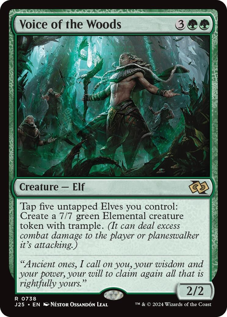 Image for Voice of the Woods (738) [Foundations Jumpstart] - Magic: The Gathering