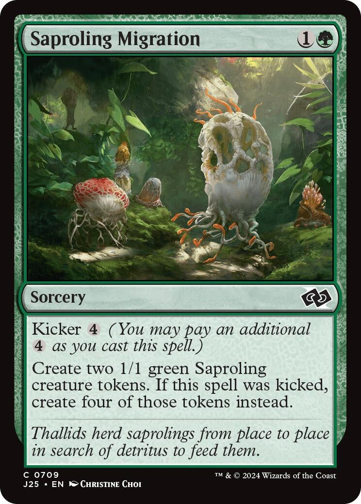 Image for Saproling Migration (709) [Foundations Jumpstart] - Magic: The Gathering