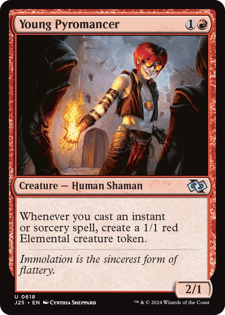 Image for Young Pyromancer (618) [Foundations Jumpstart] - Magic: The Gathering