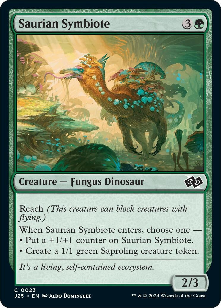 Image for Saurian Symbiote (23) [Foundations Jumpstart] - Magic: The Gathering