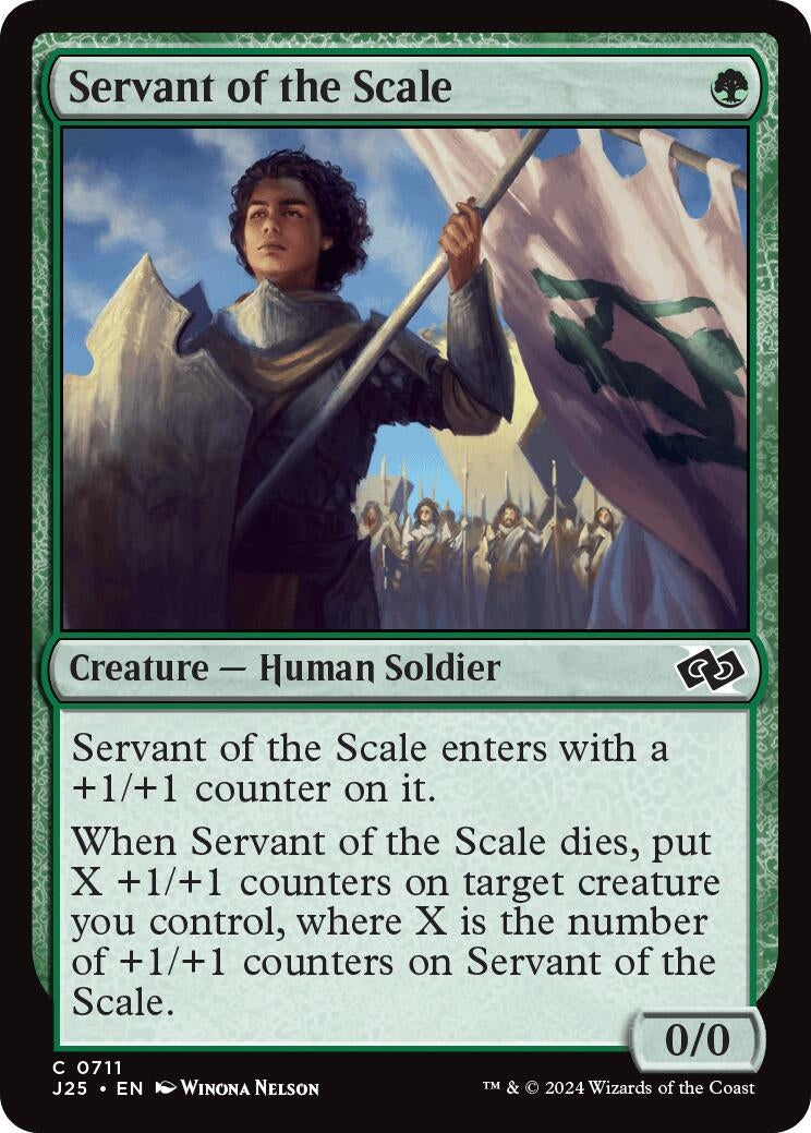 Image for Servant of the Scale (711) [Foundations Jumpstart] - Magic: The Gathering