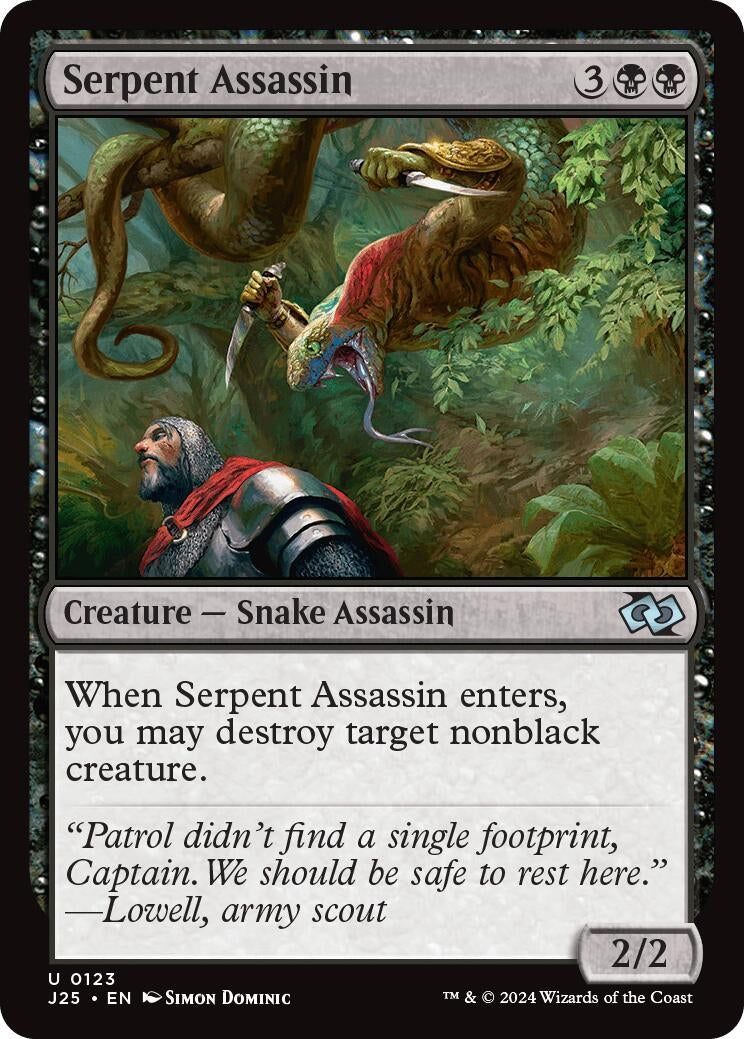 Image for Serpent Assassin (123) [Foundations Jumpstart] - Magic: The Gathering