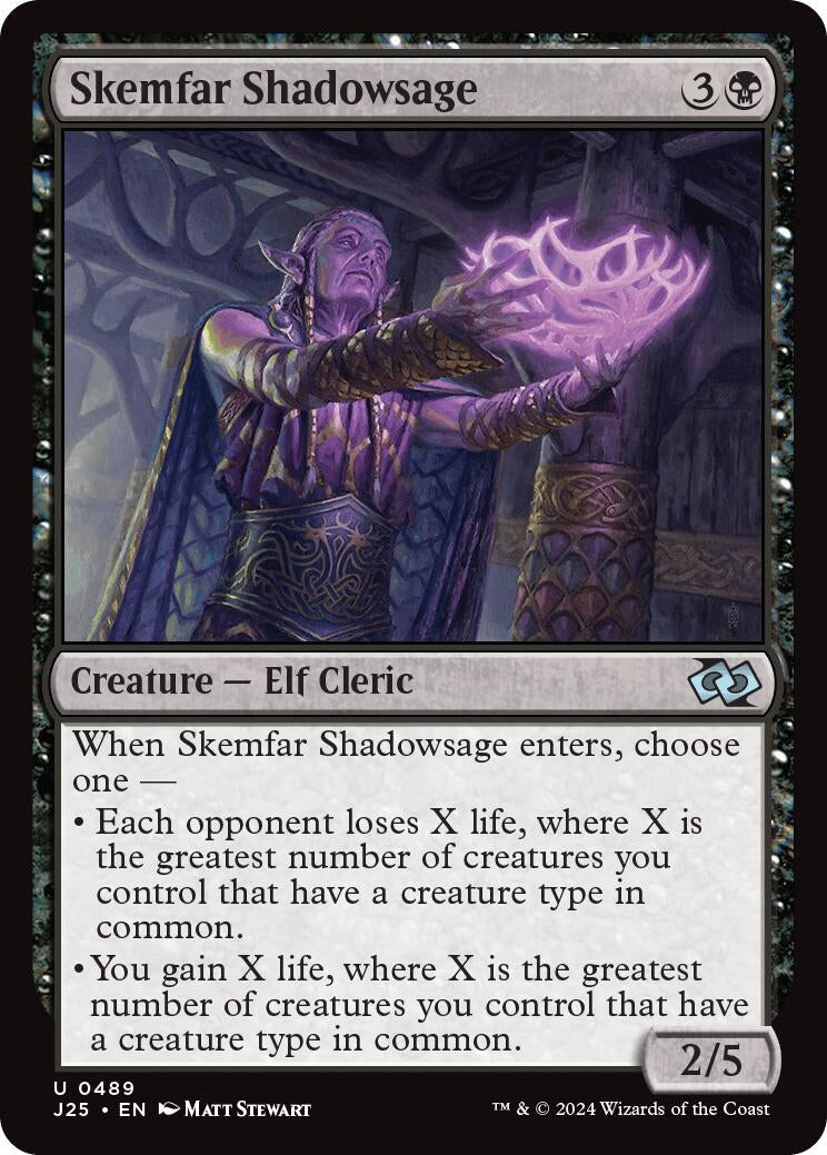 Image for Skemfar Shadowsage (489) [Foundations Jumpstart] - Magic: The Gathering