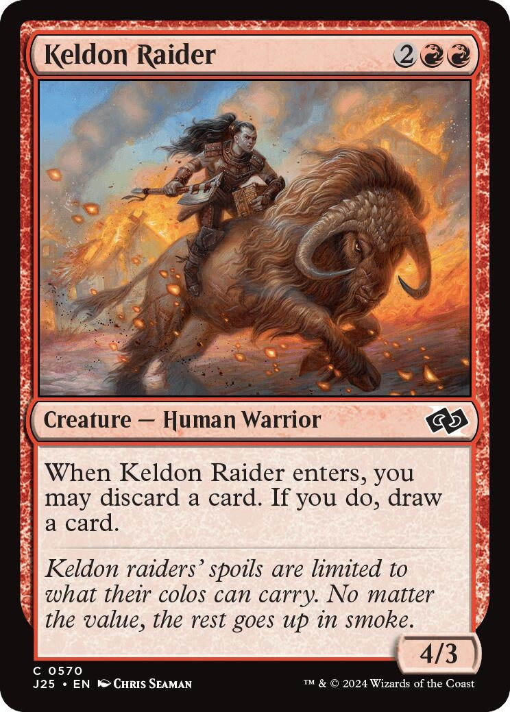 Image for Keldon Raider (570) [Foundations Jumpstart] - Magic: The Gathering