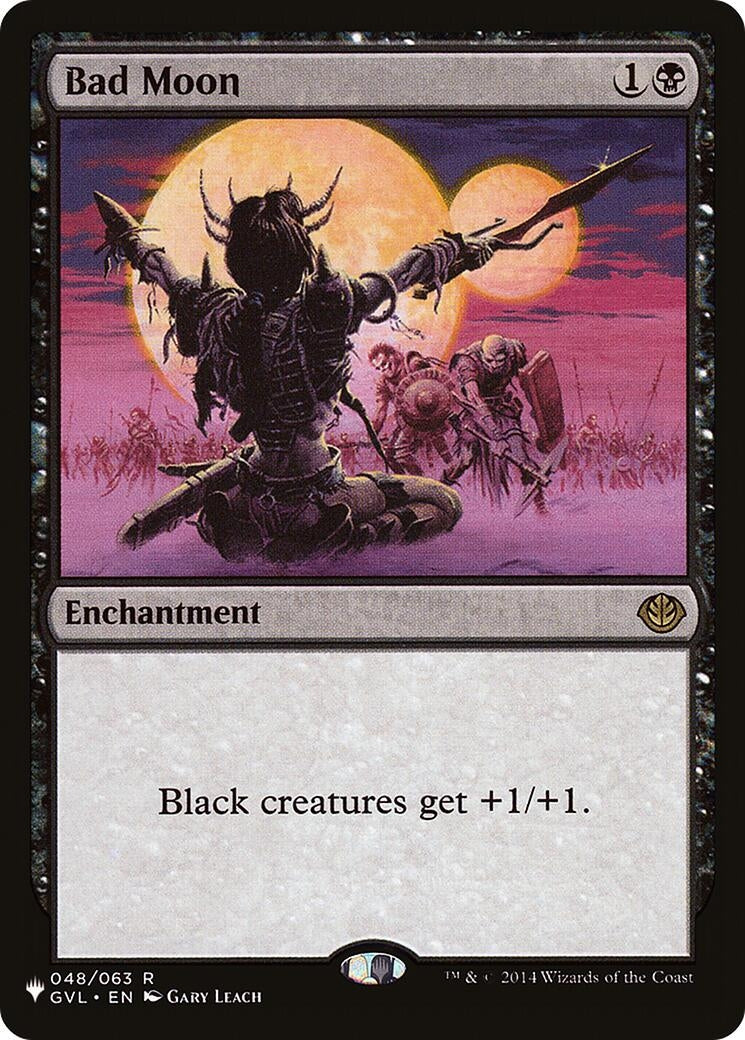 Image for Bad Moon (GVL) (048/063) [The List Reprints] - Magic: The Gathering