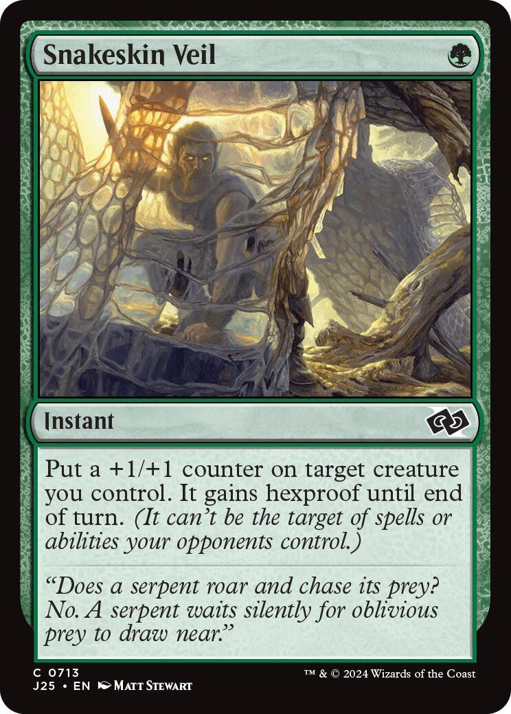 Image for Snakeskin Veil (713) [Foundations Jumpstart] - Magic: The Gathering