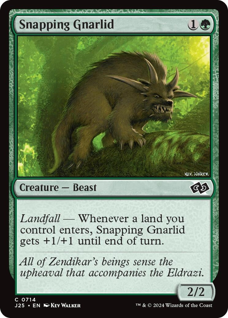 Image for Snapping Gnarlid (714) [Foundations Jumpstart] - Magic: The Gathering