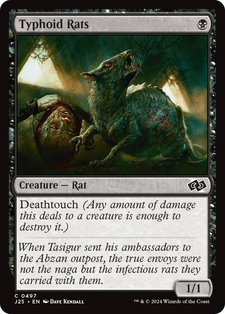Image for Typhoid Rats (497) [Foundations Jumpstart] - Magic: The Gathering