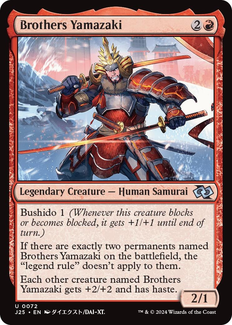 Image for Brothers Yamazaki (0072) (Anime) (72) [Foundations Jumpstart] - Magic: The Gathering