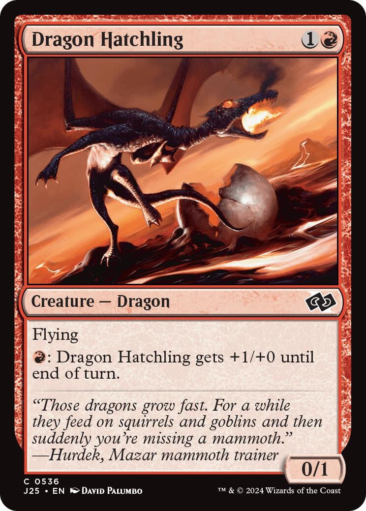 Image for Dragon Hatchling (536) [Foundations Jumpstart] - Magic: The Gathering