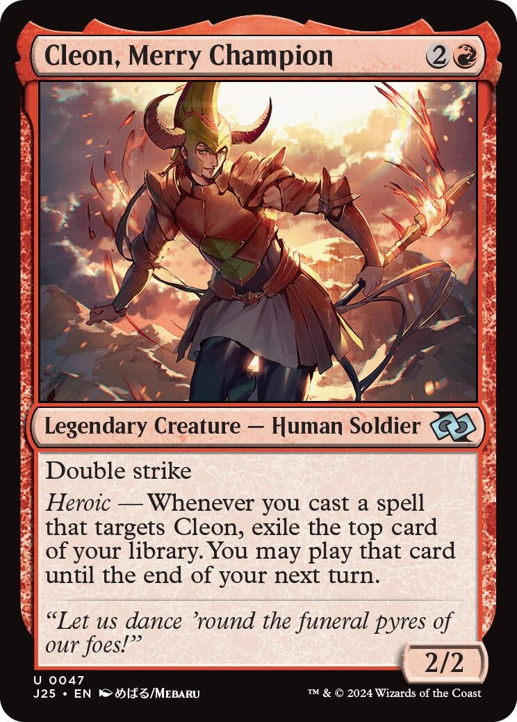 Image for Cleon, Merry Champion (Anime) (47) [Foundations Jumpstart] - Magic: The Gathering