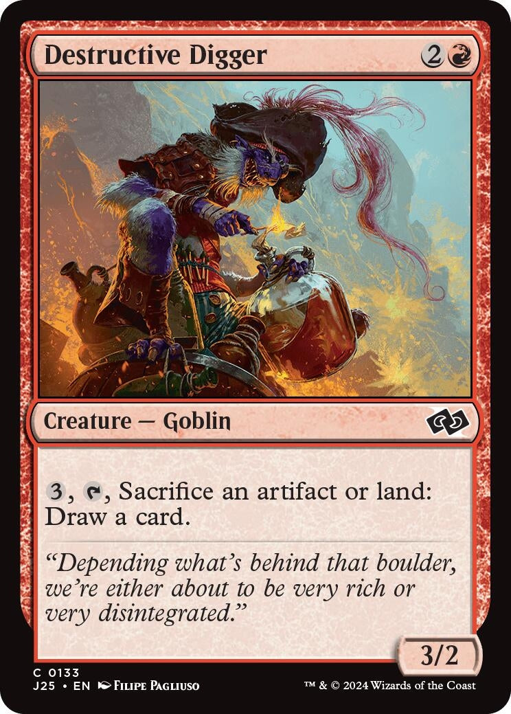 Image for Destructive Digger (133) [Foundations Jumpstart] - Magic: The Gathering