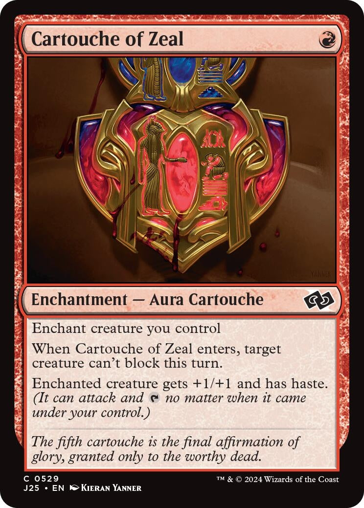 Image for Cartouche of Zeal (529) [Foundations Jumpstart] - Magic: The Gathering