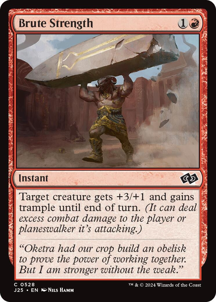 Image for Brute Strength (528) [Foundations Jumpstart] - Magic: The Gathering