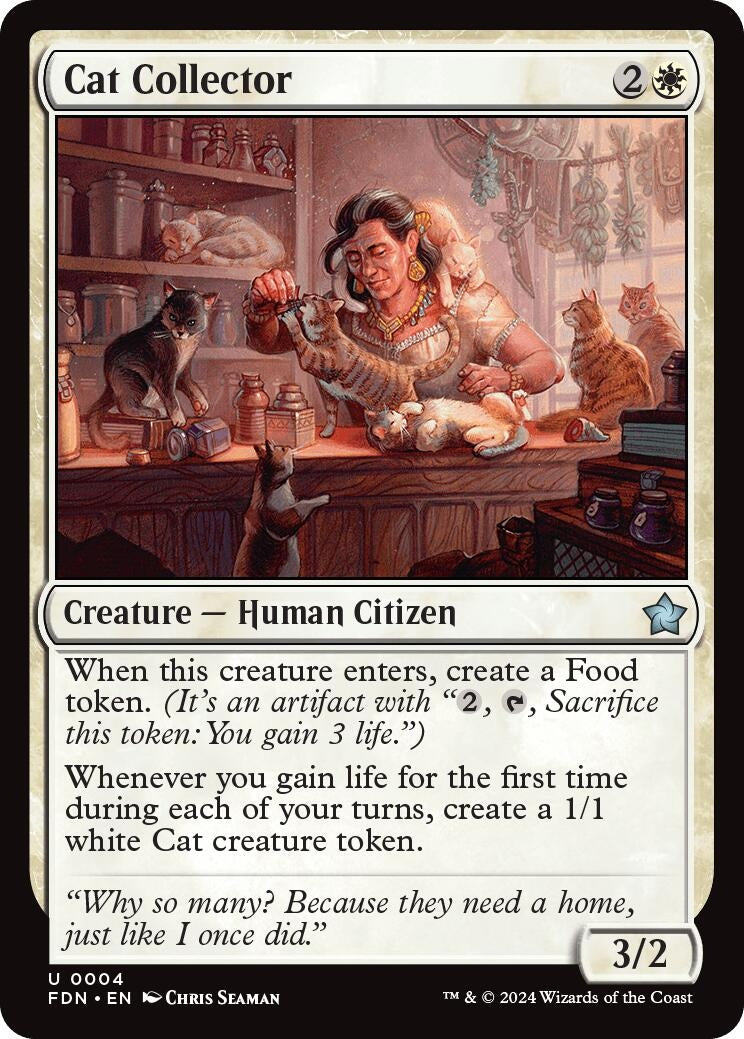 Image for Cat Collector (4) [Foundations] - Magic: The Gathering